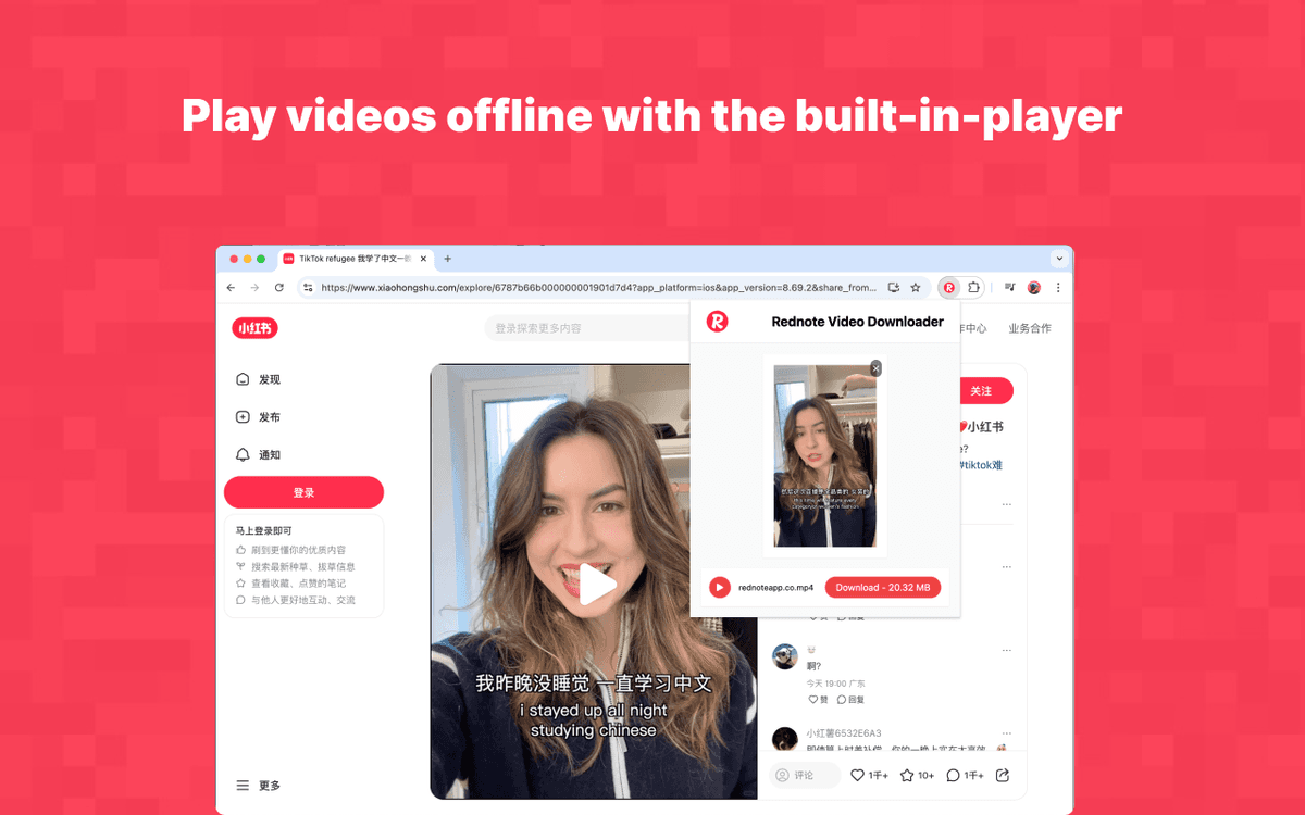 RedNote Video Downloader - Desktop Only